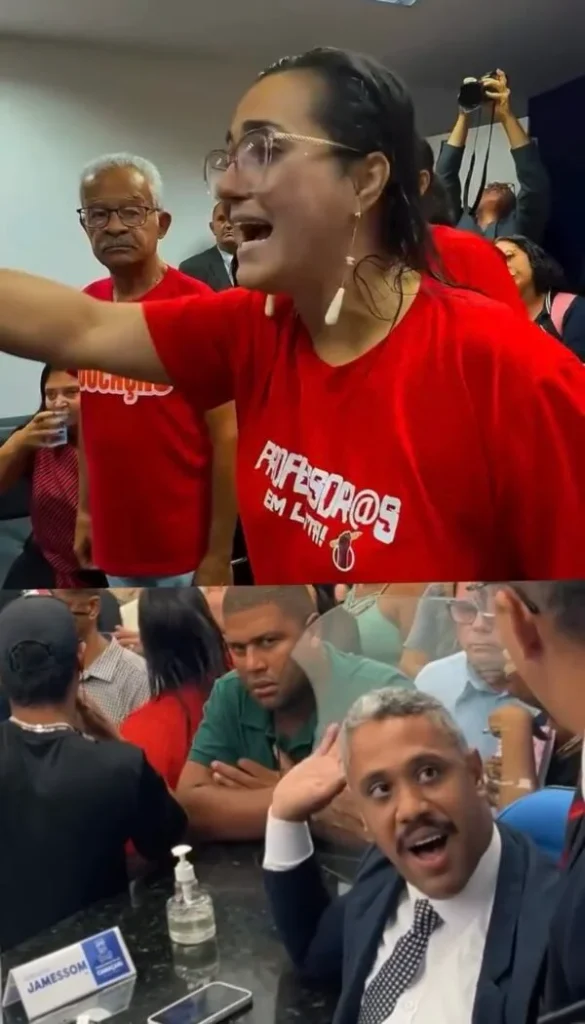 Tumulto: vereador do PL rasga contracheque de professora e gera confusão na sessão na Câmara