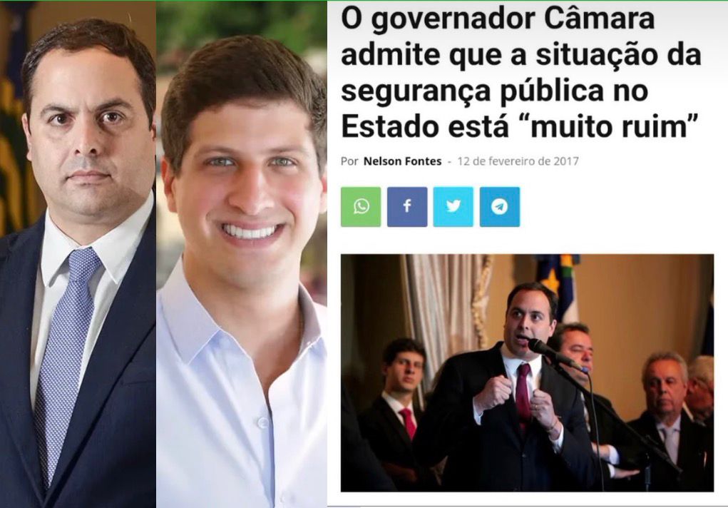 Segurança pública em Pernambuco viveu crise histórica durante gestão do PSB de Paulo Câmara, que tinha João Campos ao seu lado
