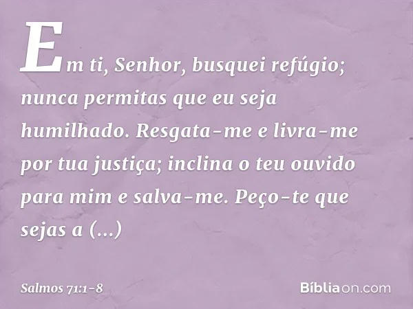 Deus, o Refúgio Fiel em Todas as Etapas da Vida