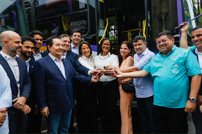 Izaías Régis participa de entrega de novos ônibus para reforçar transporte público na Região Metropolitana do Recife