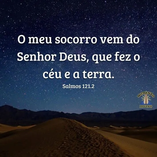 O meu socorro vem do SENHOR