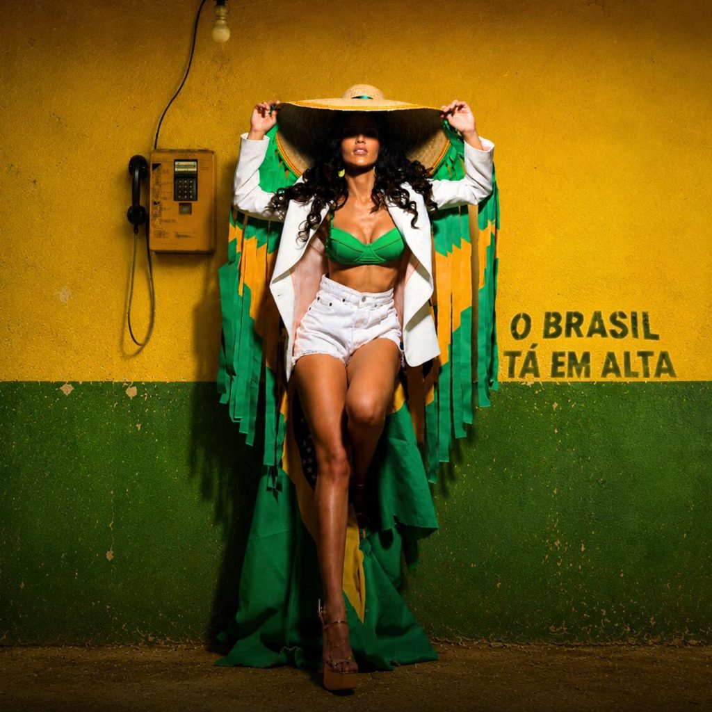 Clima de Copa: Letícia Bastos canta a “mania de Brasil” em single com forró, torcida e pop nordestino