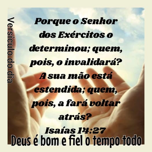 Porque o SENHOR dos Exércitos o determinou; quem invalidará?