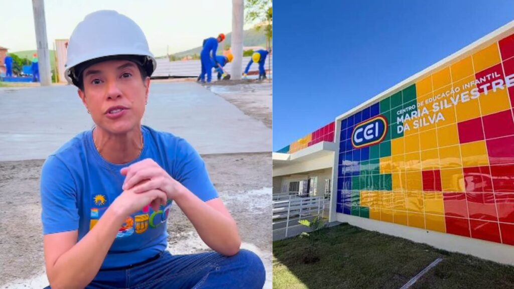Raquel Lyra afirma que a gestão estadual está construindo 160 creches em Pernambuco, fazendo com que, segundo ela, apenas 20 das 250 unidades previstas ainda não estejam em construção ou já foram construídas.