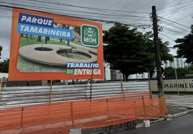 Gestão do PSB no Recife aditiva obra do Parque da Tamarineira em mais R$ 3,3 milhões quatro meses após inauguração