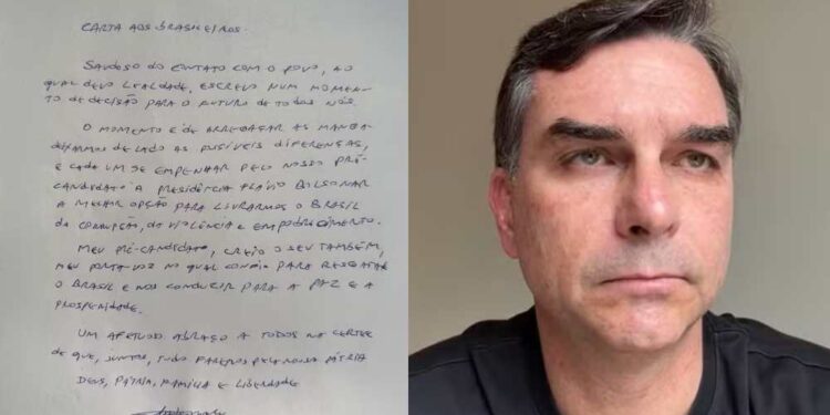 Bolsonaro chama Flávio de ‘porta-voz’ e pede união familiar em carta
