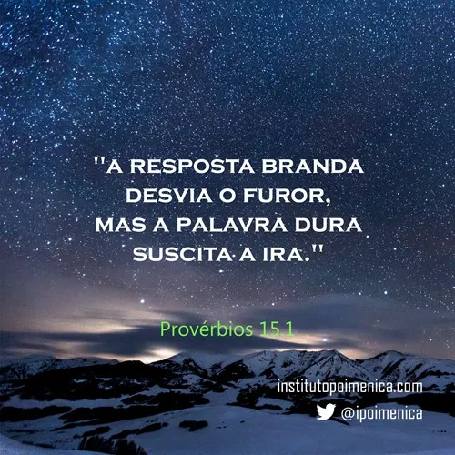 A resposta branda desvia o furor