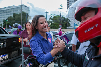 Raquel realiza panfletaço no Recife e destaca investimentos na saúde