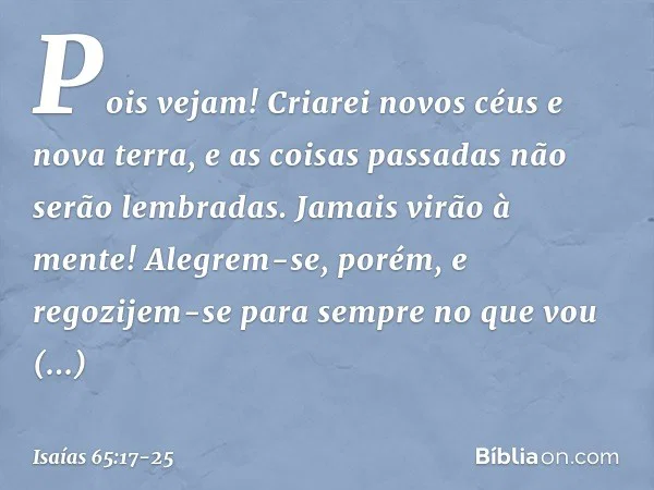 Novos Céus e da Nova Terra