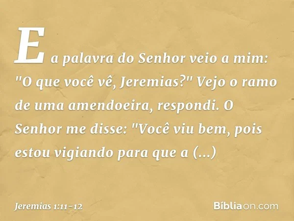 O Deus que vela pela sua Palavra