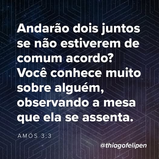 Andarão dois juntos, se não houver entre eles acordo?