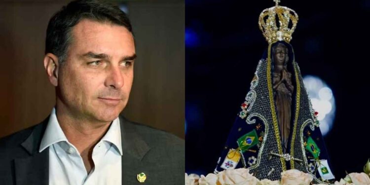 Fake sobre Flávio Bolsonaro e Nossa Senhora Aparecida gera quase um milhão de publicações nas redes sociais
