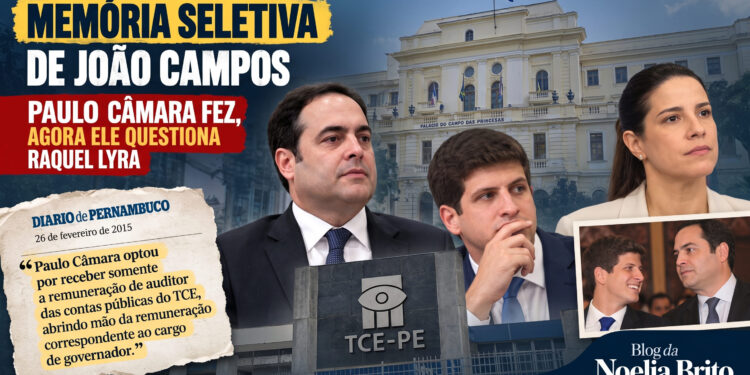 Memória seletiva de João Campos: Paulo Câmara fez, agora ele questiona Raquel Lyra