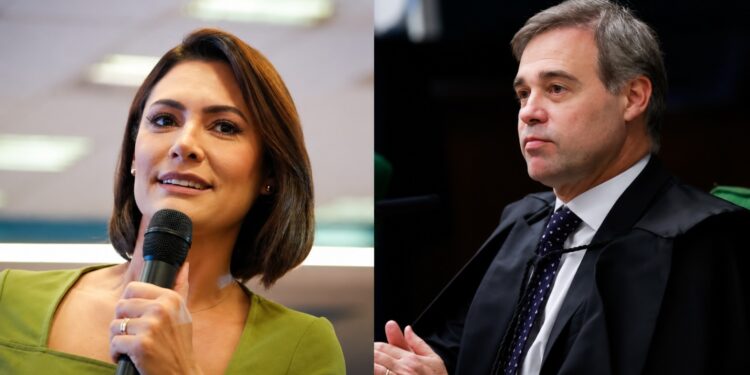 Michele Bolsonaro apoia Mendonça em meio à crise no STF