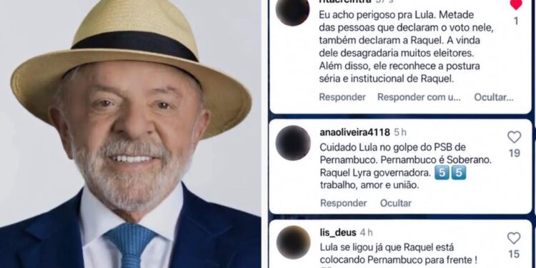 Internautas dizem que Lula pode perder votos se vier a PE para interferir na disputa estadual