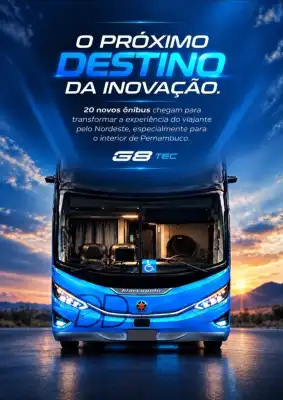 Progresso anuncia 20 novos ônibus de dois andares; primeiras unidades devem atender interior de Pernambuco