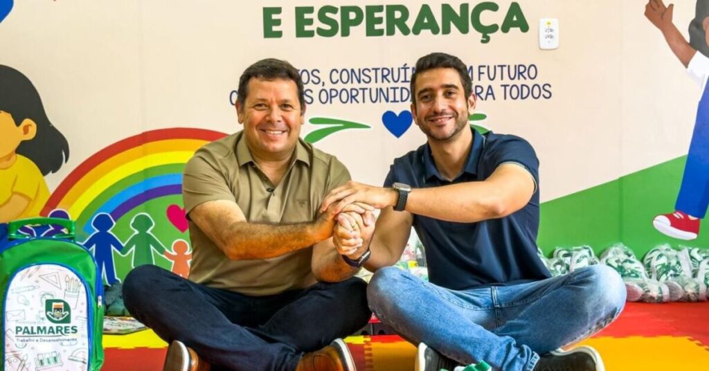 Prefeito Junior de Beto reforça parceria com Raquel Lyra durante entrega de creche em Palmares