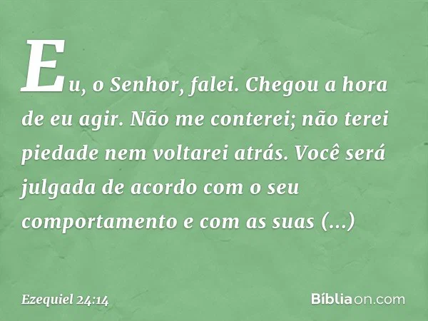 A justiça de Deus é certa e julga o pecado com retidão